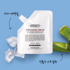 [키엘] NEW 울트라 훼이셜 크림 리필 파우치 4.0세대 150ml
