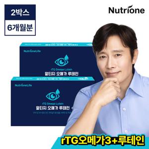 [+쇼핑백]뉴트리원 알티지 오메가 루테인 2박스(6개월분)/6중 복합기능성 올인원