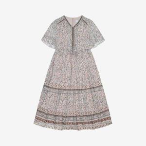 갤러리아_[25S/S] 보헤미안 티어드 쉬폰 원피스 (BKOAE2547)BKO2547