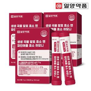 일양약품 생생 곡물 발효 파인애플 브로멜라인 효소 유산균 3박스 3개월분