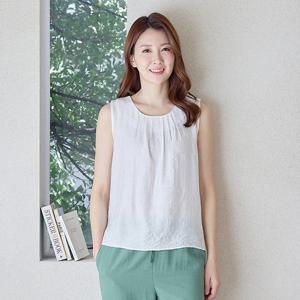 [~2XL] 인견 링클 민소매 블라우스 3종 택1