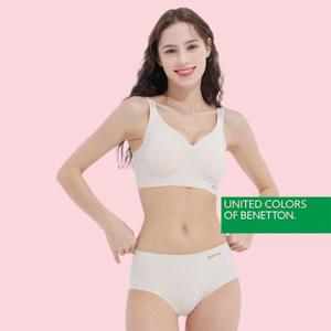 [베네통 언더웨어]로고 퓨징 브라팬티 2종세트 택 1