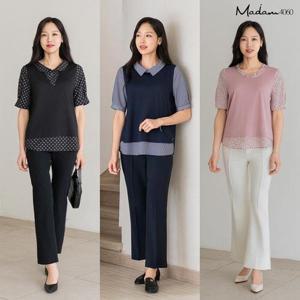 [마담4060]마담4060 썸머 레이어드블라우스3종