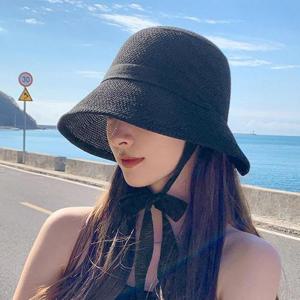 [OFL9445S]여성 여름 바캉스모자 모자끈 비치 버킷햇