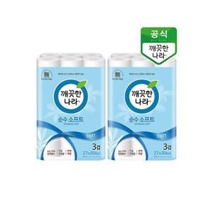 [깨끗한나라]순수 소프트 롤티슈 27m 60롤