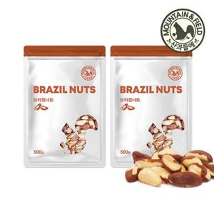 [산과들에] 브라질너트 500g x 2봉 (1kg 26년 햇 견과)