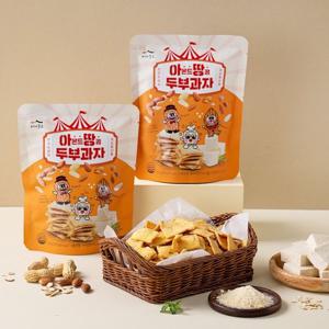 [더싱싱]국산 콩으로 만든 아몬드땅콩 두부과자 55g x 5팩 해썹인증