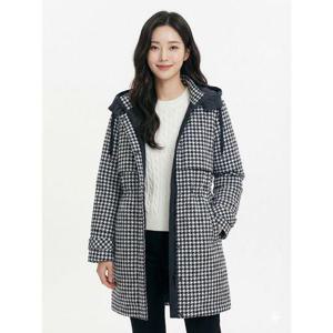 [크로커다일레이디]모노톤트렌치형코트 블랙 CLCSCT104