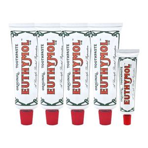 [ EUTHYMOL ] 유시몰 오리지널 핑크 치약 대용량 120g 4개+40g
