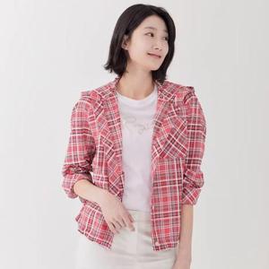 [지센]지센 HC41 후드 밑단스트링 셔츠 LCWSP323PK (49195747)
