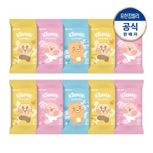 크리넥스 실키소프트 물티슈 카카오프렌즈 20매X10팩