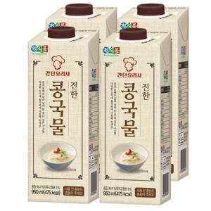 정식품 진한 콩국물 950ml 4개