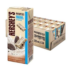 허쉬 초콜릿 드링크 쿠키앤크림 235ml X 24팩