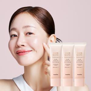 [본사공식] 매스티나 화이트매스틱 글로우 톤업 선크림 50ml 3개
