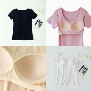[셀러허브_여성트랜드패션]모달 캡내장 노브라 일체형 티셔츠