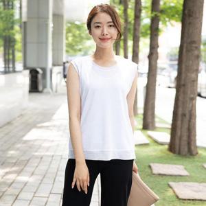 [모슬린]엄마옷 베이직 나시 티셔츠 613FGH347 마담/중년여성/빅사이즈/50대/60대