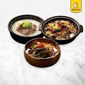 [원할머니]T육개장 2팩+설렁탕 2팩+뚝배기불고기 2팩