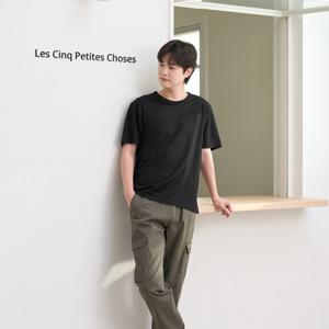 [엘클로] 남성 여름 인견 데일리 심플 라운드 반팔 티셔츠