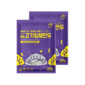 [이푸른] 굿푸드 ?피통통 고기잎새만두 1.4kg x 2봉