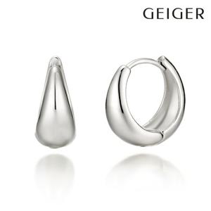 [가이거] 볼륨 원터치 실버 귀걸이 GISVEE018