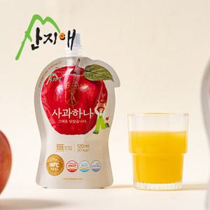 산지애 사과원액주스 30팩 / 사과즙, 100% 착즙, NFC