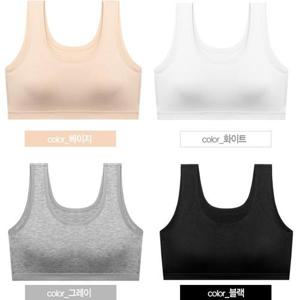 [마이핏]쥬니어 퓨어 코튼 브라 4P