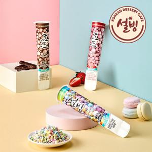 설빙 구슬아이스 70ml 딸기12입+초코12입