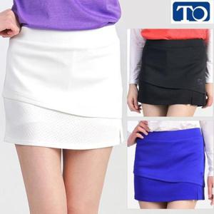 [티오][티오]미니멀 펀칭 슬릿 스판 큐롯 스커트 KF504W/골프/배드민턴/스포츠/볼링용