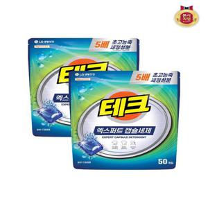 [테크]테크 컴팩트 엑스퍼트 캡슐세제 50개입 x 2개