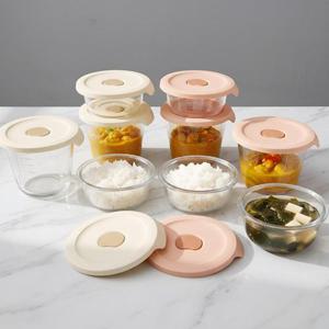헥사 더블온 오븐렌지 밥용기 390ml 2개 + 700ml 2개 혼합세트