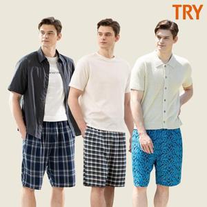 [TRY]26SS 신상 트라이 남성 인견 파자마  5부팬츠 3종