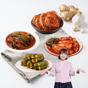 [미금치김치 / 4종 10.5kg] 포기김치6kg + 총각김치1.5kg+ 열무김치2kg + 오이소박이1kg