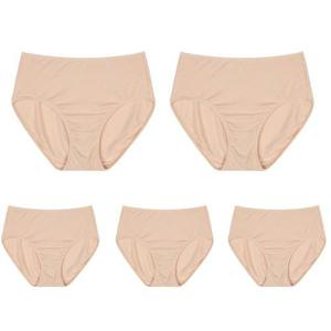 [마이핏]여성용 빅사이즈 베이직 모달팬티 5종 세트 살색팬티 큰팬티 학생팬티