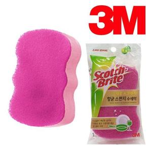 3M 884 제로스크래치 스펀지 수세미 부드러운세척 WFN3673