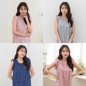 [♥여름세일] 쿨몽 플라워프릴 민소매원피스 5종 택1(~XL)