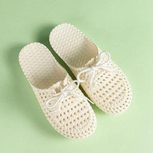 [다잇템]여자 리본 펀칭 라운드 포인트 샌들힐 슬리퍼