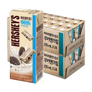 허쉬 초콜릿 드링크 쿠키앤크림 235ml X 48팩