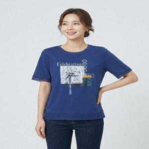 [조이너스][조이너스]심플 프린트 티셔츠-JU23KS2902484A