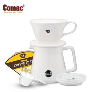코맥 자기서버 드립세트600ml (DN11) [커피필터/커피드리퍼/커피서버/핸드드립세트/드립커피/드립용품]