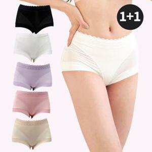 [딜크릿][1+1][포토리뷰200P] 모달 소프트 쿠션핏 맥시 데일리 요일 여성 팬티 (5color)