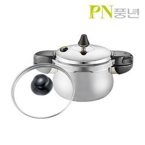 풍년압력밥솥 스테인레스 통5중 압력솥 하이클래드 파이브IH 2인용+유리뚜껑/ 인덕션 겸용, 바닥 딤플구조