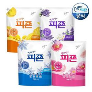 피죤 섬유유연제 2100ml 리필 x 6개 핑크로즈 / 옐로미모사 / 블루비앙카 / 퍼플라벤더