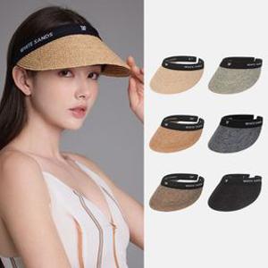 여성 천연 라피아 썬캡 뉴 라자르 6colors