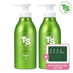 [TS공식]올뉴 TS 샴푸 500g 2개 (+저스트TS샴푸 6g 4개입 1set 증정)