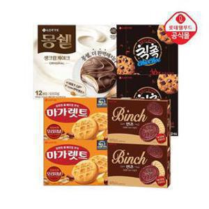 빈츠2+칙촉2+몽쉘크림1+마가렛트2