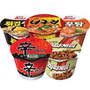 농심 큰사발4종 16개(신라면4+새우탕4+짜파게티4+너구리4)