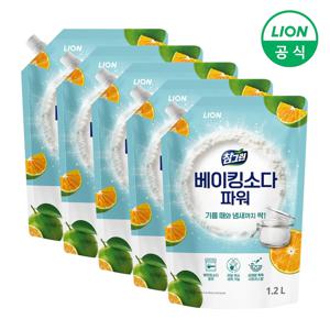 참그린 베이킹소다 파워 주방세제 리필 1.2L X 5개