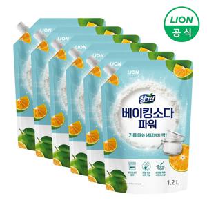 참그린 베이킹소다 파워 주방세제 리필 1.2L X 6개