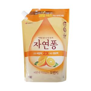 자연퐁 비린내 걱정없는 오렌지 주방세제 리필 1.4L