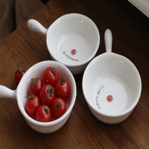 토마토 손잡이 앞접시